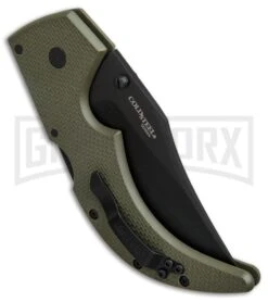 Cold Steel Espada Medium OD Green G-10 Folding Knife - Black Plain 6 Cold Steel Espada Medium OD Green G-10 Folding Knife - Black Plain -Grindworx Shop cold steel medium espada triad lock od green G10 black 62NGMVG BHQ 44120 er side large