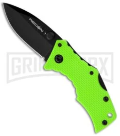 Cold Steel Micro Recon 1 Spear Point Green Folding Knife - Black Plain