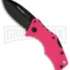 Cold Steel Micro Recon 1 Spear Point Pink Folding Knife - Black Plain