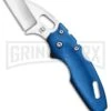 Cold Steel Mini Tuff Lite Blue Grivory Tri-Ad Lock Knife - Satin Plain