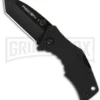 Cold Steel Micro Recon 1 Tanto Folding Keychain Knife - Black Plain