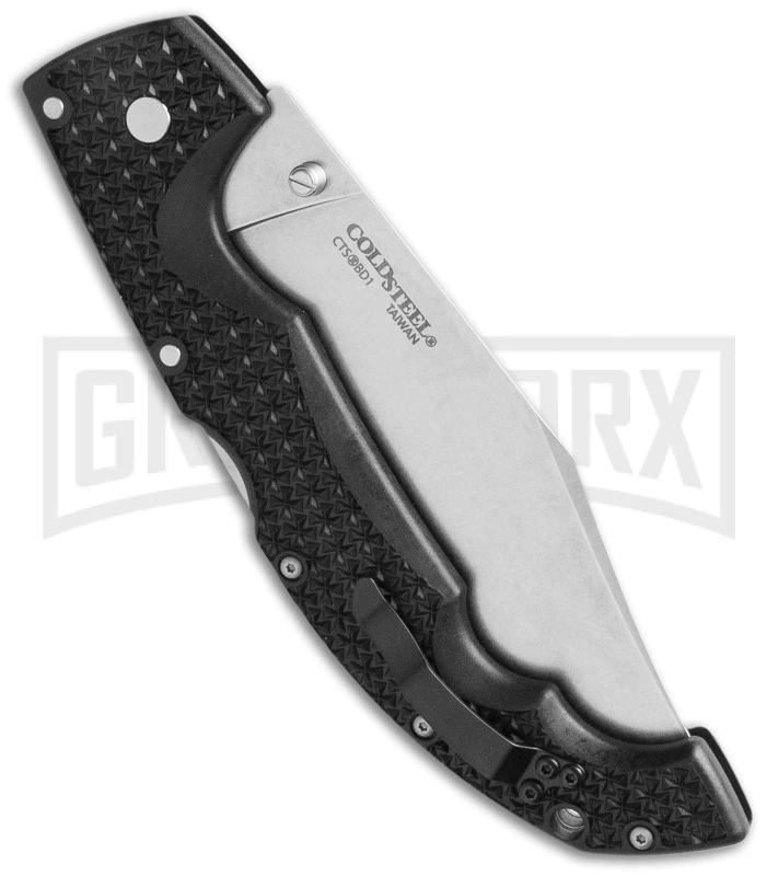 Cold Steel Voyager X Large Folding Knife - Clip Point Stonewash Full Serr 2 Cold Steel Voyager X Large Folding Knife - Clip Point Stonewash Full Serr - Image 2