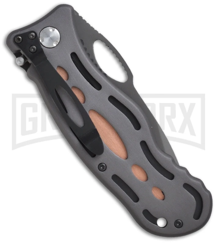 CRKT Thunderbolt Folding Knife - Gray Serr 2 CRKT Thunderbolt Folding Knife - Gray Serr - Image 2