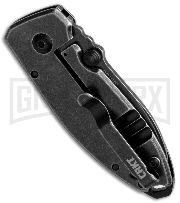 CRKT Squid Folding Knife - Black Stonewash Plain 2 CRKT Squid Folding Knife - Black Stonewash Plain - Image 2