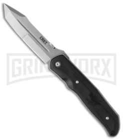 CRKT BT-70 Tactical Folding Knife - Stonewash Plain