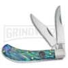 Frost Cutlery Crowing Rooster Saddlehorn Sim Abalone Pocket Knife - Mirror Plain