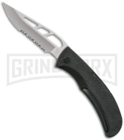 Gerber E-Z Out Skeleton Folding Knife - Bead Blast Serr