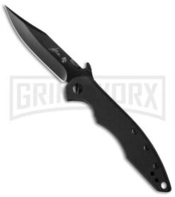 Kershaw Emerson CQC-1K Black Frame Lock Knife- Black Plain