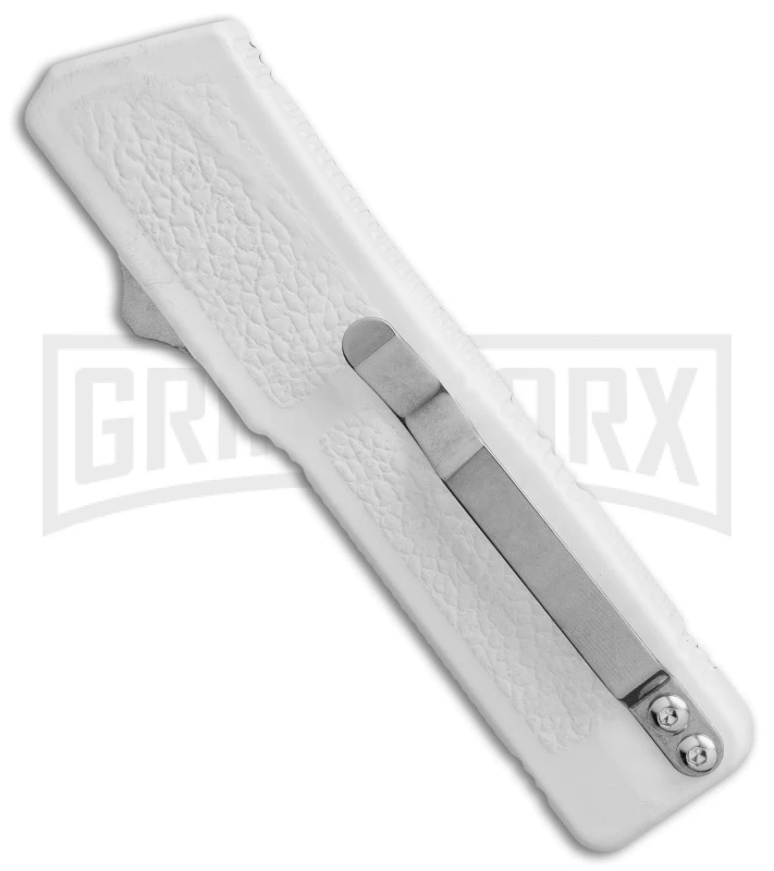 Lightning White D/A OTF Automatic Knife - Satin Plain 2 Lightning White D/A OTF Automatic Knife - Satin Plain - Image 2
