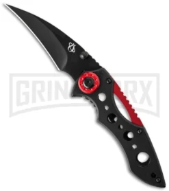 Mantis MR-1 Isosceles Frame Lock Knife - Black Plain