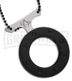 Mantis MU-6 Green Cyclops Folding Neck Knife - Satin Plain -Grindworx Shop mantis mu 6 black closed large 2