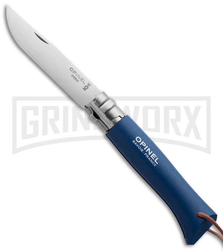 Opinel Trekking No 8 Origins Blue Oak Folding Knife - Stainless Steel 1 Opinel Trekking No 8 Origins Blue Oak Folding Knife - Stainless Steel