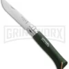 Opinel Knives Trekking No 8 Origins Green Oak Folding Knife - Stainless Steel