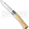 Opinel Knives Nature Wave No. 7 Beech Wood Folding Knife - Stainless Steel