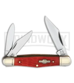 Rough Rider Whittler Red Jigged Bone Pocket Knife