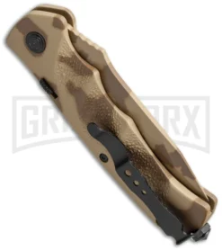 Schrade Extreme Survival SC60DT Desert Camo Automatic Knife - Tanto Plain -Grindworx Shop schrade sc60dts side cm large