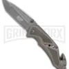 Smith & Wesson M&P Off Road Rescue Gray Tanto Liner Lock Knife - Gray Plain