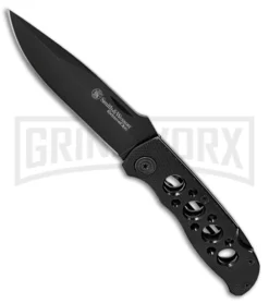 Smith & Wesson Extreme Ops CK105BKEU Black Folding Knife - Black Plain