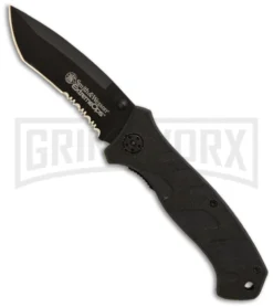 Smith & Wesson CKG108S Extreme Ops Knife - Black Plain