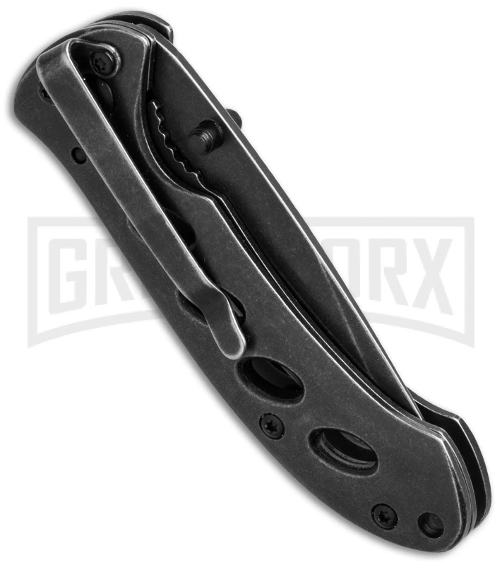 Smith & Wesson Oasis Small Black Folding Knife - Black Plain 2 Smith & Wesson Oasis Small Black Folding Knife - Black Plain - Image 2