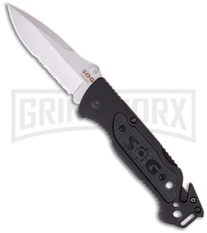 SOG Escape Folding Knife FF-24 (3.4" Serr) 1 SOG Escape Folding Knife FF-24 (3.4" Serr)