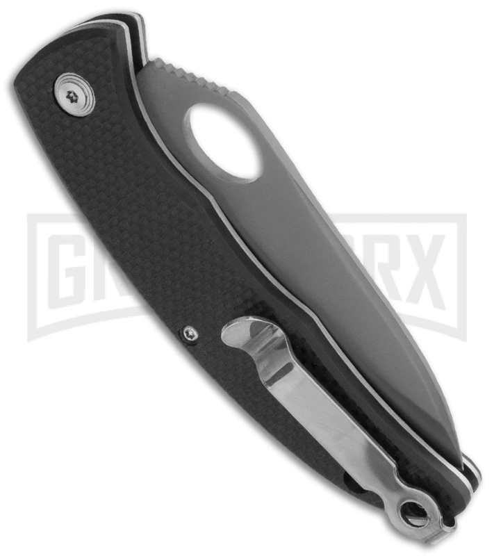 SOG SlipZilla Black Folding Knife - Gray Plain 2 SOG SlipZilla Black Folding Knife - Gray Plain - Image 2