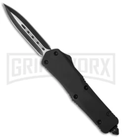 Spartan Dagger D/A OTF Automatic Knife - Black Plain