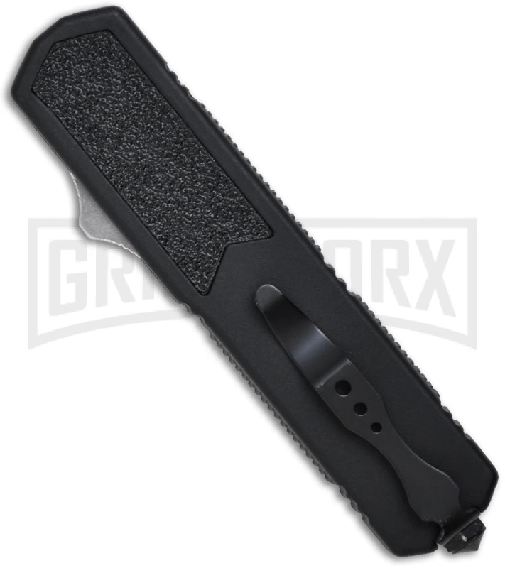 Titan Black D/A OTF Automatic Knife - Dagger Black Plain 2 Titan Black D/A OTF Automatic Knife - Dagger Black Plain - Image 2