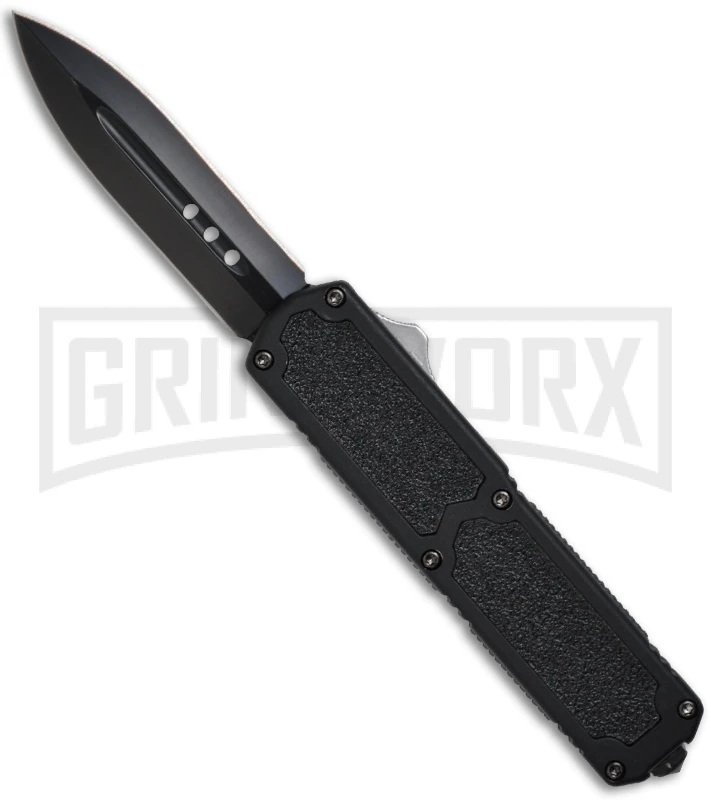 Titan Black D/A OTF Automatic Knife - Dagger Black Plain 1 Titan Black D/A OTF Automatic Knife - Dagger Black Plain